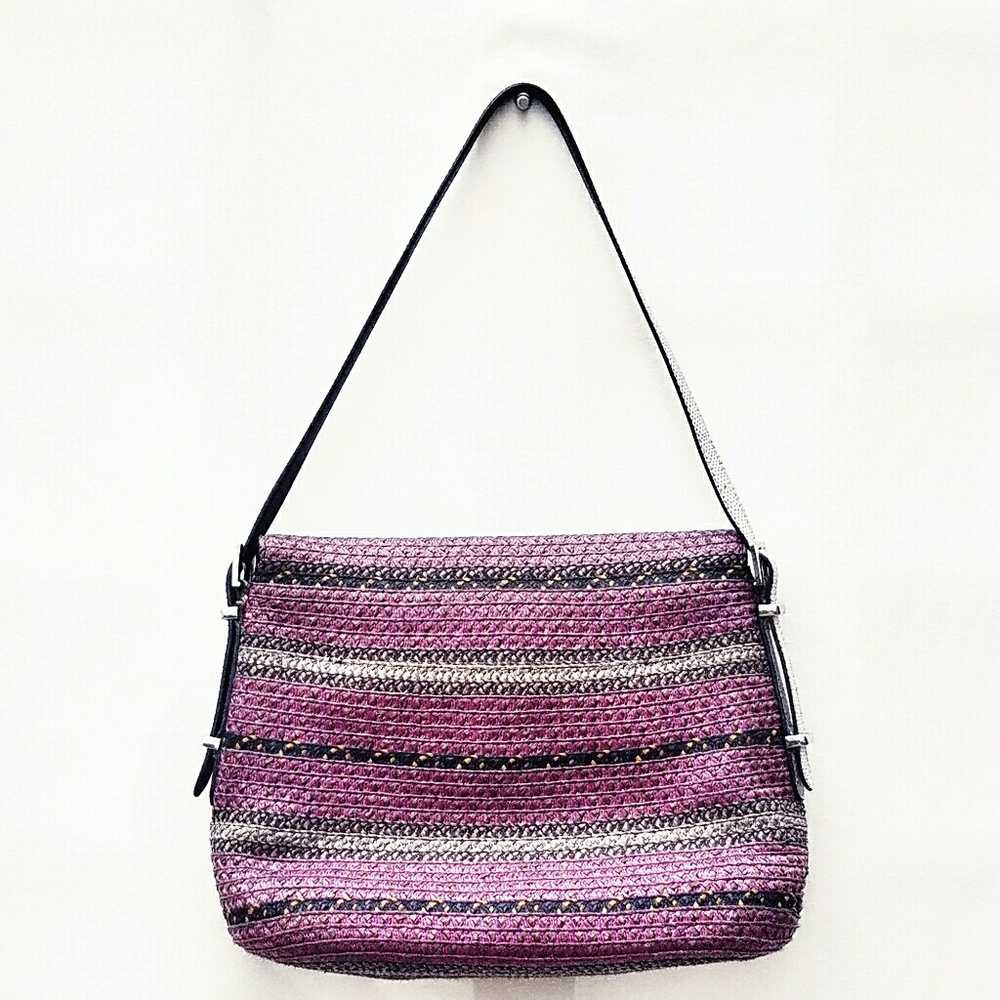 Eric Javits Woven Flap Closure Squishee Law Bag